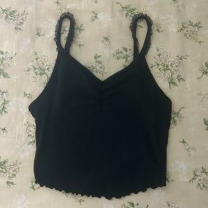 Pacsun black laced crop top!